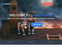 Tablet Screenshot of launchcamp.com